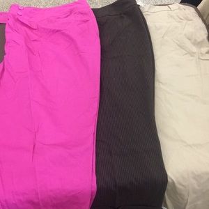 Lane Bryant Dress Capris Lot of 3 size 26
